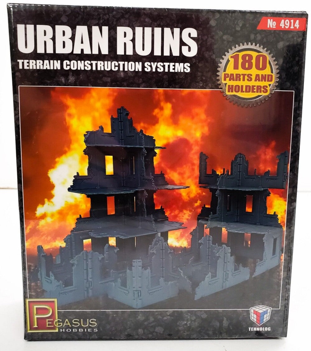 Pegasus Hobbies 4914 28mm Gaming: Urban Ruins Terrain Construction Set