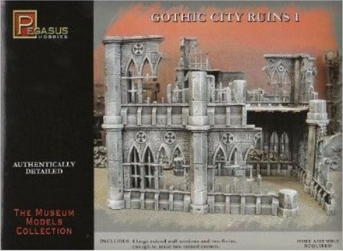 Pegasus Hobbies 4930 28mm Gaming: Gothic City Building Ruins Set #1