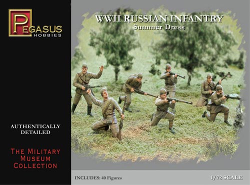 Pegasus Hobbies 7268 1/72 Russian Infantry Summer Dress WWII (40)