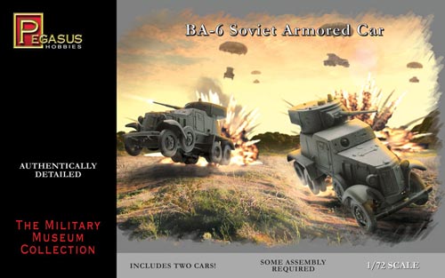 Pegasus Hobbies 7672 1/72 Soviet BA6 Armored Car (2) (Snap)