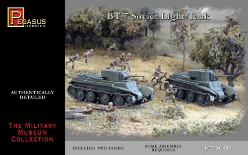 Pegasus Hobbies 7673 1/72 Soviet BT7 Light Tank (2) (Snap)