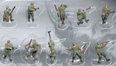 Pegasus Hobbies 852 1/144 American Infantry WWII (10) (Painted)