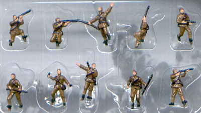 Pegasus Hobbies 853 1/144 Russian Infantry WWII (10) (Painted)