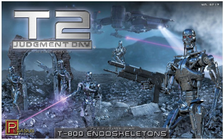 Pegasus Hobbies 9017 1/32 T2 Judgment Day: T800 Endoskeletons (5)