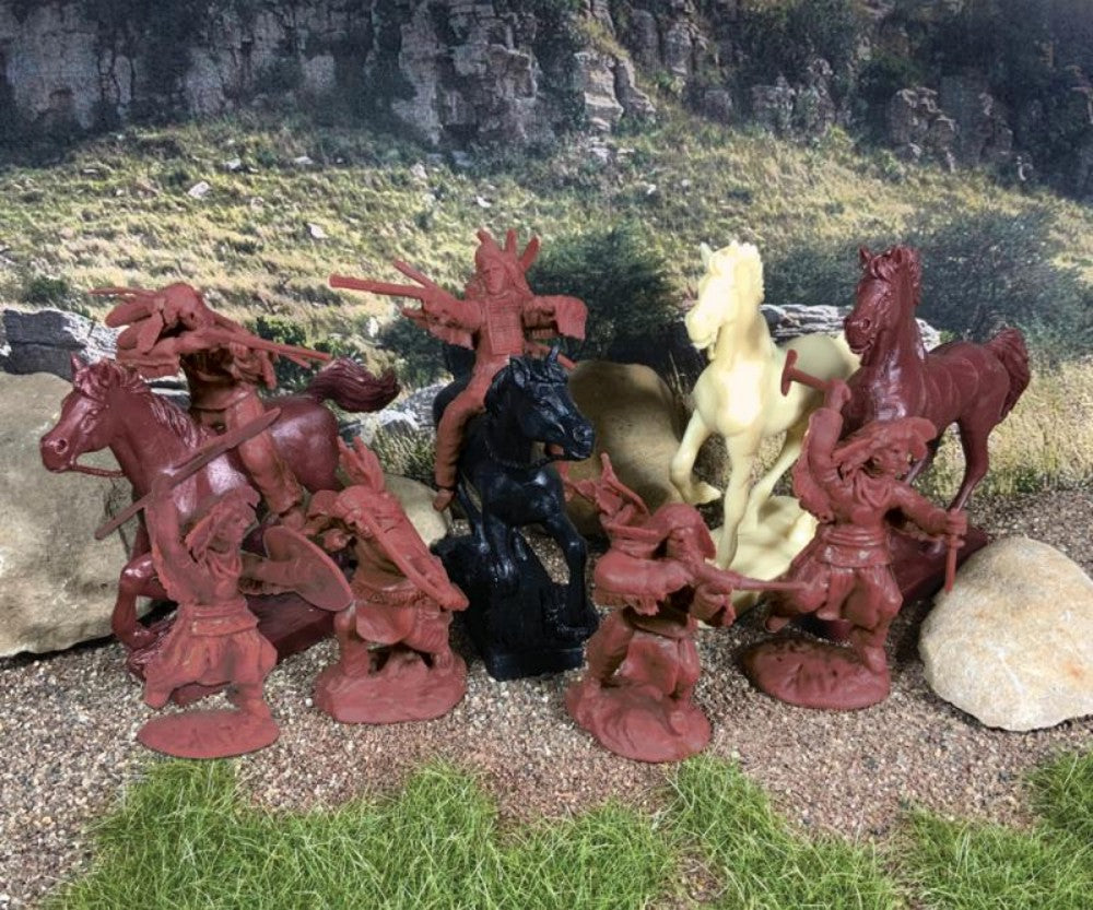 Paragon Scenics 15 1/32 Sioux Plains Indians (12 w/4 Horses)