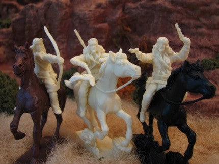 Paragon Scenics 6 1/32 Mounted Apache Indians Set #3 (6 Mtd)