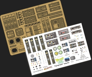 Paragrafix 117 1/32 Voyage to the Bottom of the Sea: Flying Sub Interior Photo-Etch & Decal Set for MOE