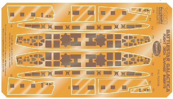 Paragrafix 138 1/4105 Battlestar Galactica: Hull Inserts Photo-Etch Set for MOE