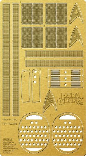 Paragrafix 208 1/350 Star Trek The Original Series: USS Enterprise Engine Grills Photo-Etch Set for PLL