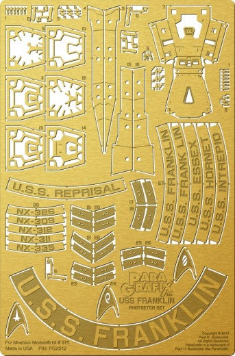 Paragrafix 212 1/350 Star Trek Beyond: USS Franklin NX326 Photo-Etch Set for MOE