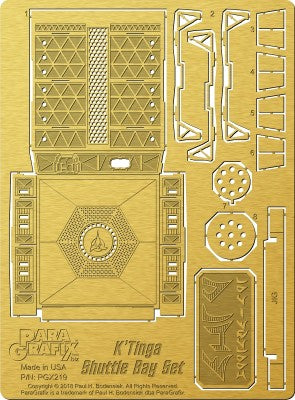 Paragrafix 219 1/350 Star Trek: Klingon K'Tinga Shuttle Bay Photo-Etch Set for PLL