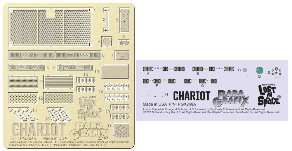 Paragrafix 249 1/35 LiS: Chariot Photo-Etch & Decal Set for DNH