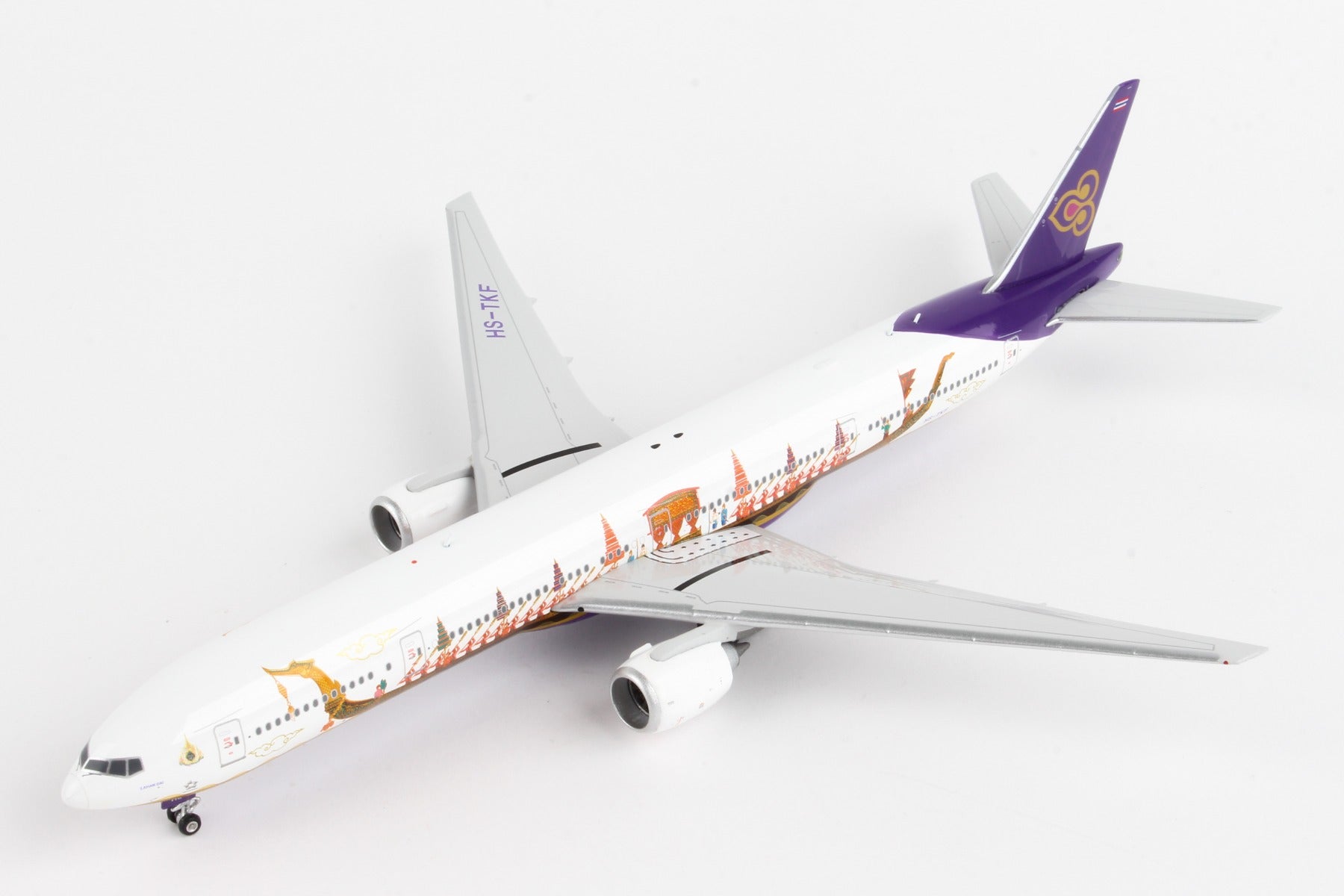 Phoenix Diecast PH1956 Thai 777-300Er 1/400 Royal Barge Reg#Hs-Tkf
