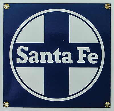 Phil Derrig Designs 200 All Scale Railroad Sign -- Atchison, Topeka & Santa Fe - 8 x 8"