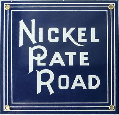 Phil Derrig Designs 202 All Scale Railroad Sign -- Nickel Plate Road - 8 x 8"