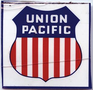 Phil Derrig Designs 204 All Scale Railroad Sign -- Union Pacific "Overland" - 8 x 8"