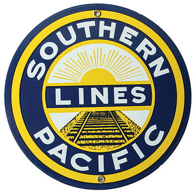 Phil Derrig Designs 207 All Scale Railroad Sign -- Southern Pacific - 8" Diameter