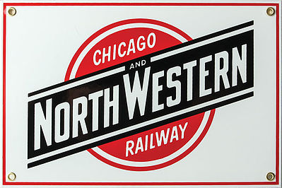 Phil Derrig Designs 212 All Scale Railroad Sign -- Chicago & North Western