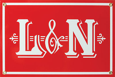 Phil Derrig Designs 234 All Scale Railroad Sign -- Louisville & Nashville