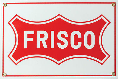 Phil Derrig Designs 235 All Scale Railroad Sign -- St. Louis - San Francisco "Frisco"