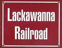 Phil Derrig Designs 250 All Scale Railroad Sign -- Delaware, Lackawanna & Western "Lackawanna Railroad"
