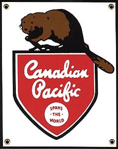 Phil Derrig Designs 252 All Scale Railroad Sign -- Canadian Pacific (Original Beaver)