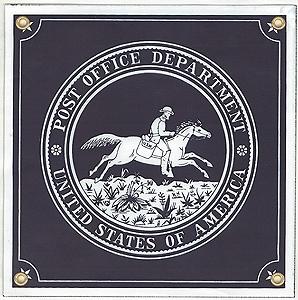 Phil Derrig Designs 259 All Scale United States Post Office Department Sign -- 8 x 8"