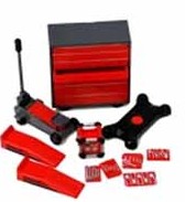 Phoenix Toys 16057 1/24 Garage Accessories: Tool Chest, Hand Tools, Creeper, Jack, Ramps, Generator