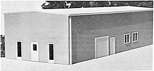 Pikestuff 4 HO Scale Pre-Fab Warehouse -- Kit - 4-1/8 x 8-1/4" 10.8 x 21cm