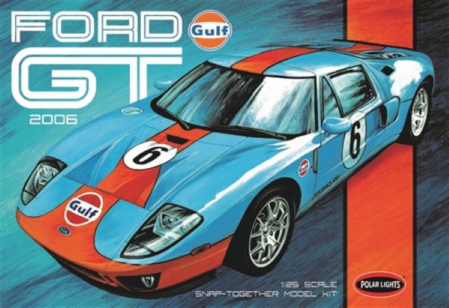 Polar Lights 955 1/25 2006 Ford GT Gulf Heritage Race Car (Snap) (D)