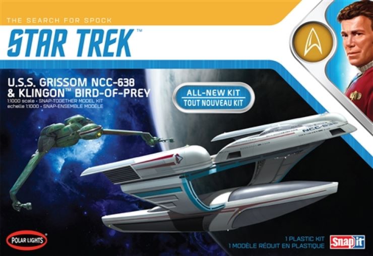 Polar Lights 957 1/1000 Star Trek USS Grissom & Klingon Bird of Prey (Snap)