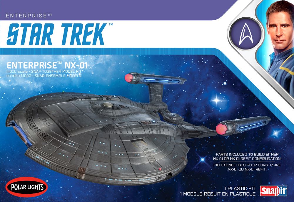 Polar Lights 966 1/1000 Star Trek USS Enterprise NX01 (Snap)