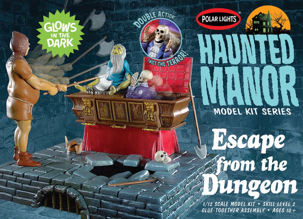 Polar Lights 972 1/12 Haunted Manor Escape from the Dungeon Glow-in-the-Dark Diorama Set
