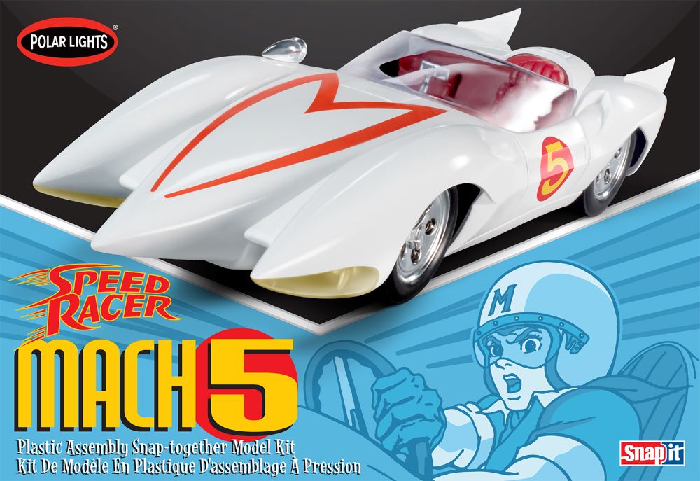 Polar Lights 981 1/25 Speed Racer Mach 5 Race Car (Snap) (D)