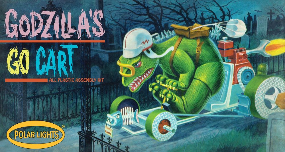 Polar Lights 987 Godzilla's Go Cart (9.5"L) (D)