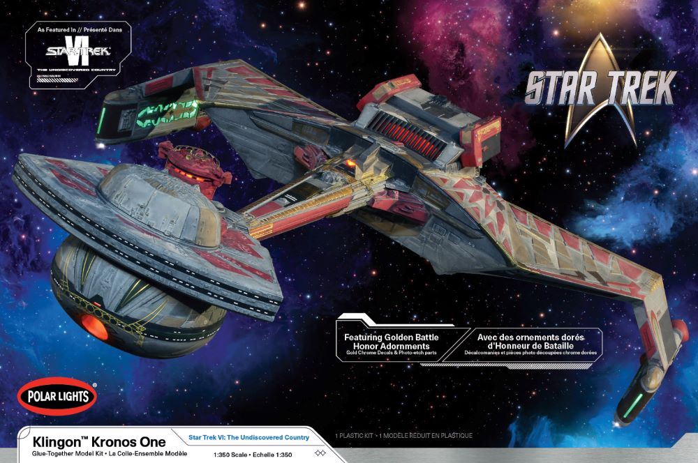 Polar Lights 997 1/350 Star Trek The Undiscovered Country Klingon Kronos One Battle Cruiser