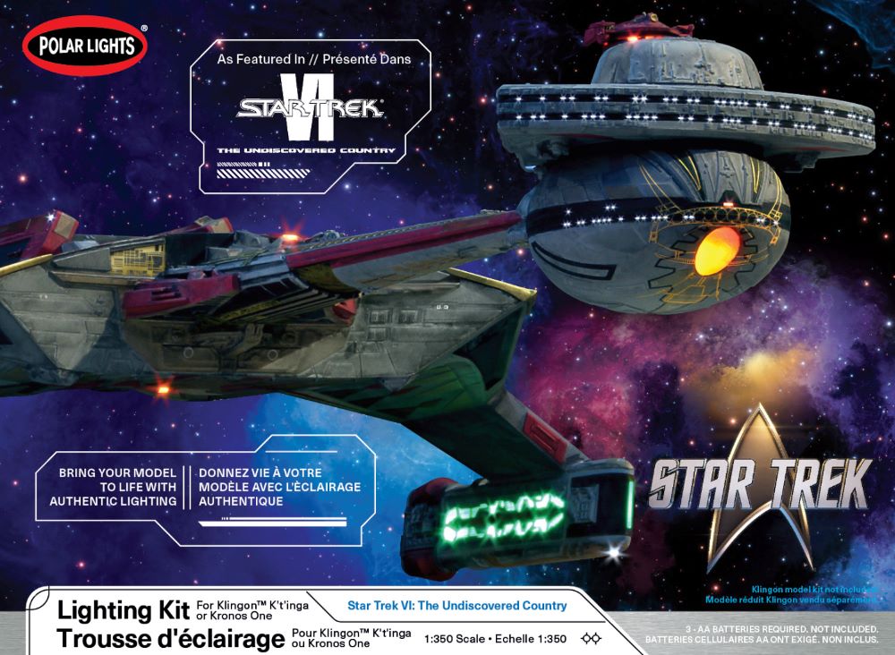 Polar Lights MKA55 1/350 LED Lighting Kit for Star Trek The Undiscovered Country Klingon KTinga or Kronos One