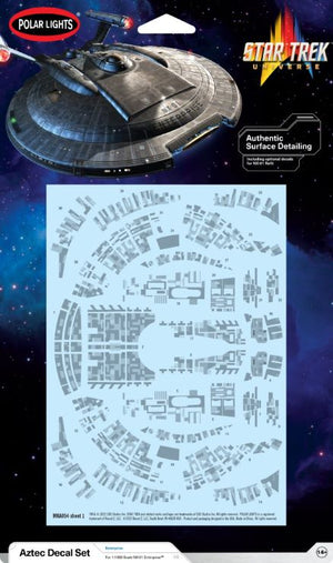 Polar Lights MKA54 1/1000 Star Trek USS Enterprise NX01 Aztec Decals