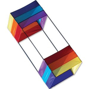 Premier Kites 11120 40”x20” Rainbow Box Nylon Kite