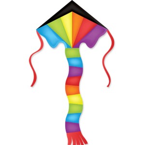 Premier Kites 16008 46”x90” Rainbow Prism Super Flier Polyester Kite