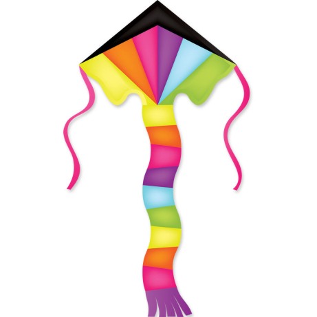 Premier Kites 16009 46”x90” Neon Prism Super Flier Polyester Kite