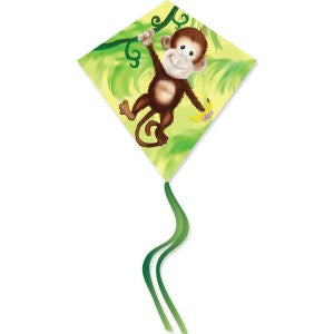 Premier Kites 16067 25” Monkey Diamond Polyester Kite
