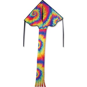 Premier Kites 44238 30”x90” Tie Dye Regular Easy Flyer Taffeta Nylon Kite (w/line only)