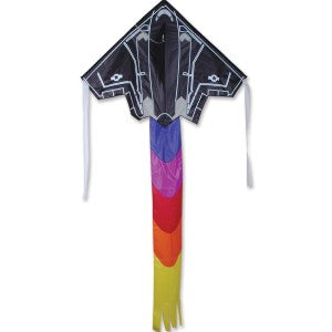 Premier Kites 44259 46”x90” Stealth Plane Large Easy Flyer Nylon Kite (w/line only)