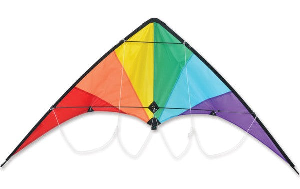 Premier Kites 66144 46”x21” Rainbow Zoomer 2.0 Delta Stunt Polyester Kite