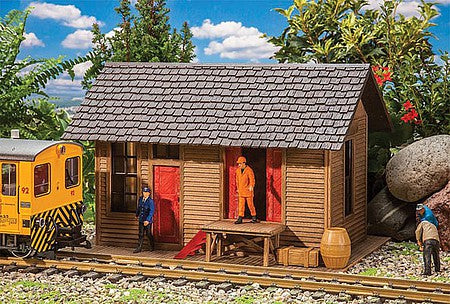 Pola 330880 G Scale Wood Freight Shed w/Office -- Kit - 14-5/8 x 10-3/16 x 9-3/4" 37 x 26 x 24.5cm