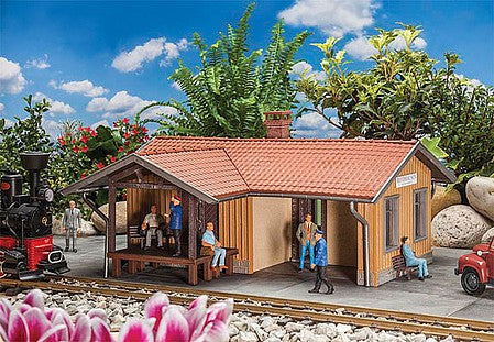 Pola 330894 G Scale Rothhausen Station -- Kit - 44.5 x 39.5 x 23cm