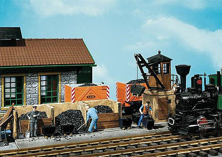 Pola 330920 G Scale Small Coaling Station -- 2-7/8 x 16-13/16 x 9-3/16" 7.2 x 17 x 23cm