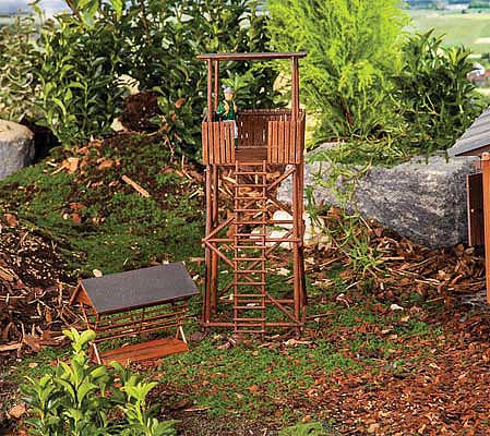 Pola 331079 G Scale Hunting Stand -- Laser-Cut Kit - 4-5/16 x 2-1/2 x 3-9/16" 11 x 6.3 x 9cm