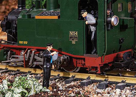 Pola 331505 G Scale German Steam Locomotive Crew -- pkg(2)